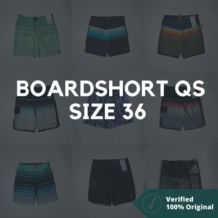 BOARDSHORT QUIKSILVER SIZE 36 ORIGINAL 100% ( CELANA SURFING )Cepat Kering Anti Air Berpori Nyaman