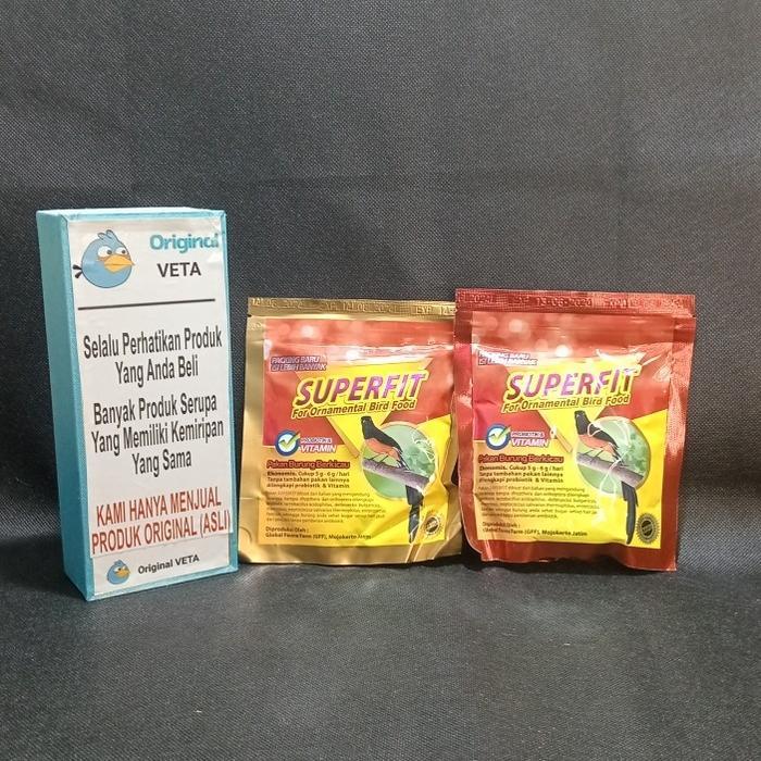 Superfit Merah Gold For Ornamental Bird Food Pur Pakan Burung Berkicau