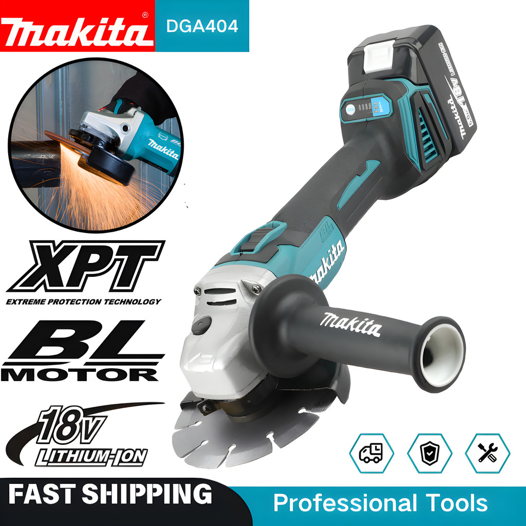 New Makita electric DGA404 Brushless Angle Grinder Polishing Cutting Machine Cordless Angle Grinder