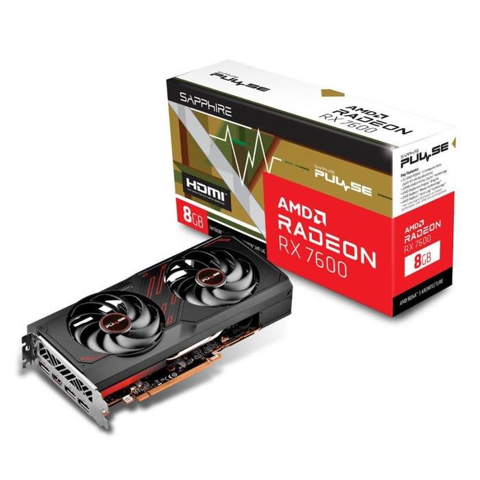 SAPPHIRE PULSE AMD Radeon RX 7600 / RX7600 Gaming OC 8GB GDDR6