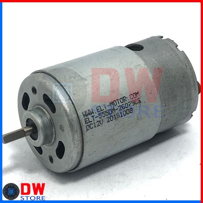 Thebest- Dinamo DC Motor RS555 RS-555 12V - 24V Low RPM Speed High