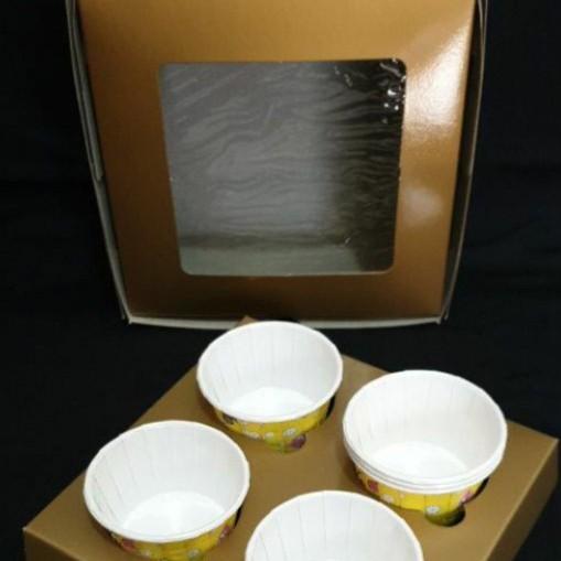 Thebest- DUS CUPCAKE SATUAN / DUS MUFFIN / DUS CUPCAKE GOLD PER PCS