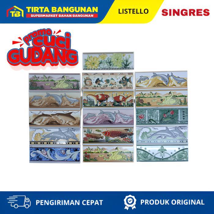 PROMO Listeello Keramik 7 x 20 cm List Keramik Dinding Import