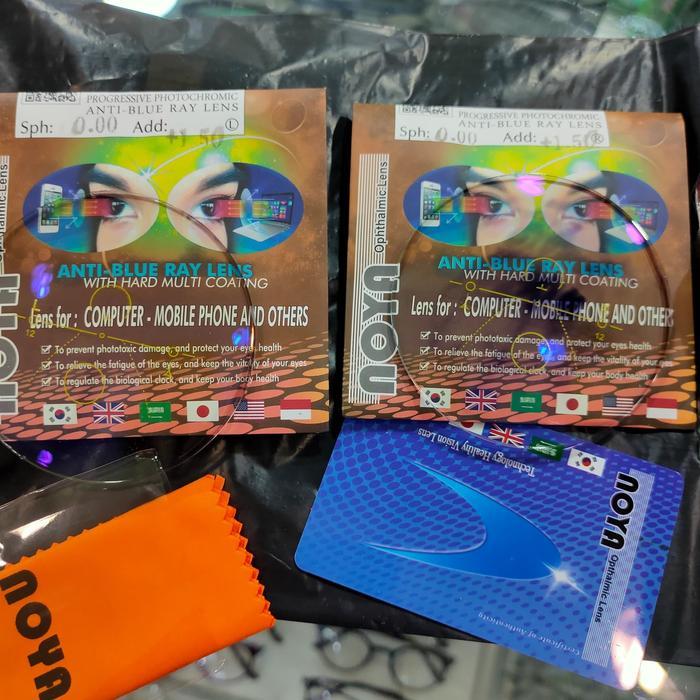 LENSA PROGRESIF NOYA PHOTOCROMIC BLUE RAY UV 400