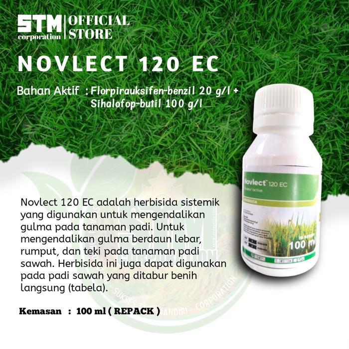 Novlect 100 ml Herbisida Padi Obat Gulma Obat Suket Sawah