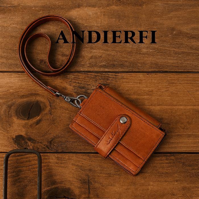 Premium Andierfi Arf Lanyard Id Card Dengan Tali Lanyard Kulit Premium Tempat Kartu & Id Card