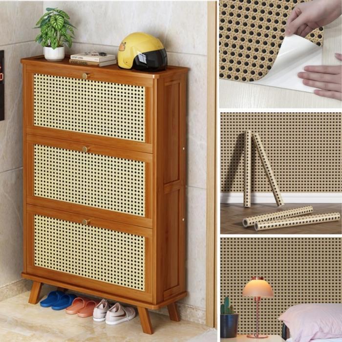 Vinnatsu Rotan Stiker/wallpaper Stiker Dinding Rotan/Wallpaper Dinding Anti Air Dan Anti