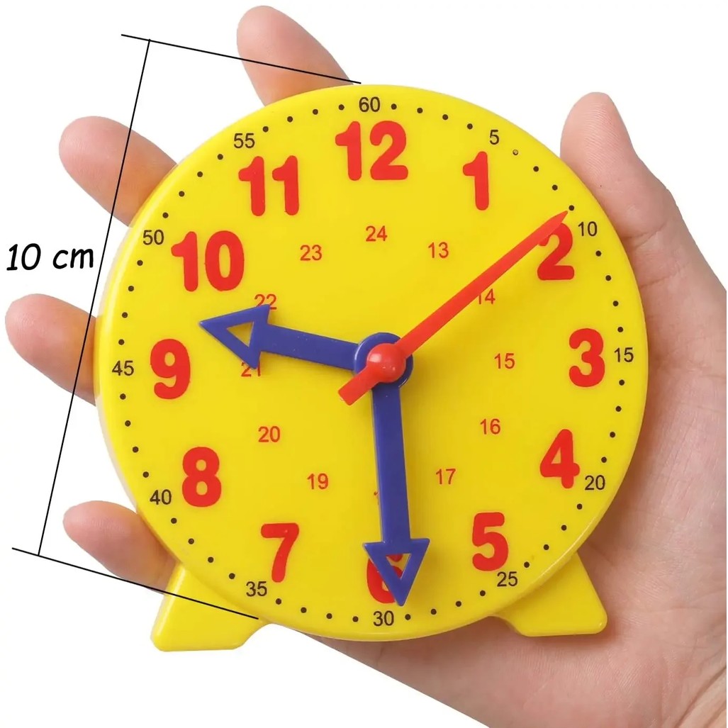 Montessori Time Teaching Clock Student Clock Math Skill Demonstration Clock Model Early Education