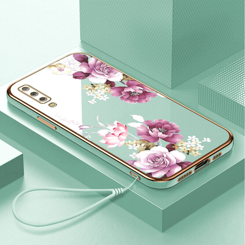 Casing Hp Untuk Compitable With Samsung Galaxy A7 2018 A750 Lokal Stock Lanyard Gratis Phone Case So