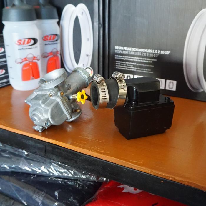 Paket Intake Manipol Vespa Membran Rxz & Karbu Pe 28 Panom