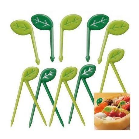 TUSUK BENTO HELAI DAUN 2 TANGKAI ISI 10 PCS