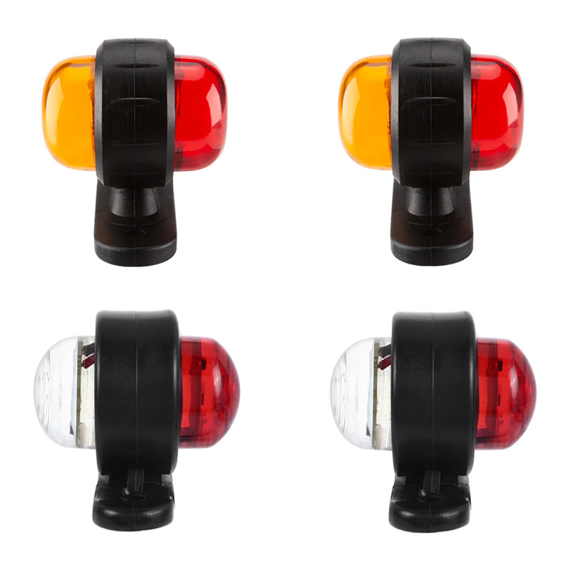 2 Buah 12V 24V Lampu Trailer Truk LED Lampu Posisi Penanda Samping Lampu Izin Traktor Truk Lampu Par