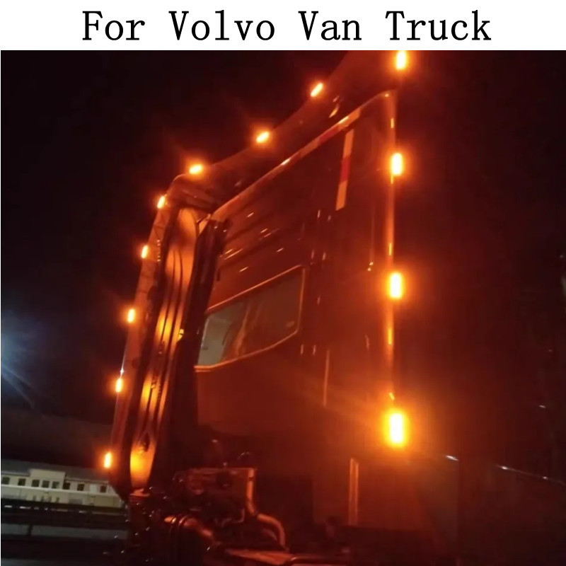 LED 24V Lampu Sekitar Truk Berkedip Lampu Pintu Bumper Atap Dekorasi Aksesori Karavan Truk Trailer u