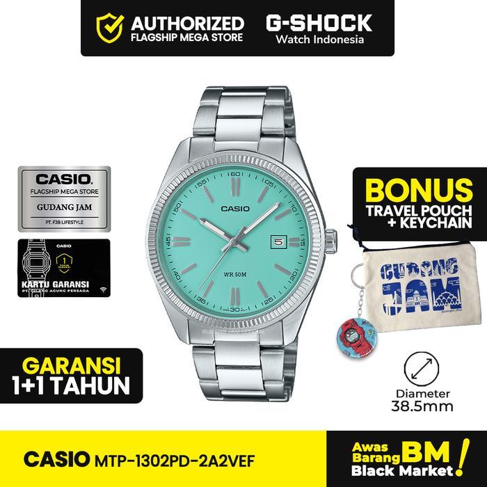 DISKON General MTP-1302PD-2A2VEF MTP-1302PD MTP-1302 MTP1302PD Watches Men Jam READY STOCK