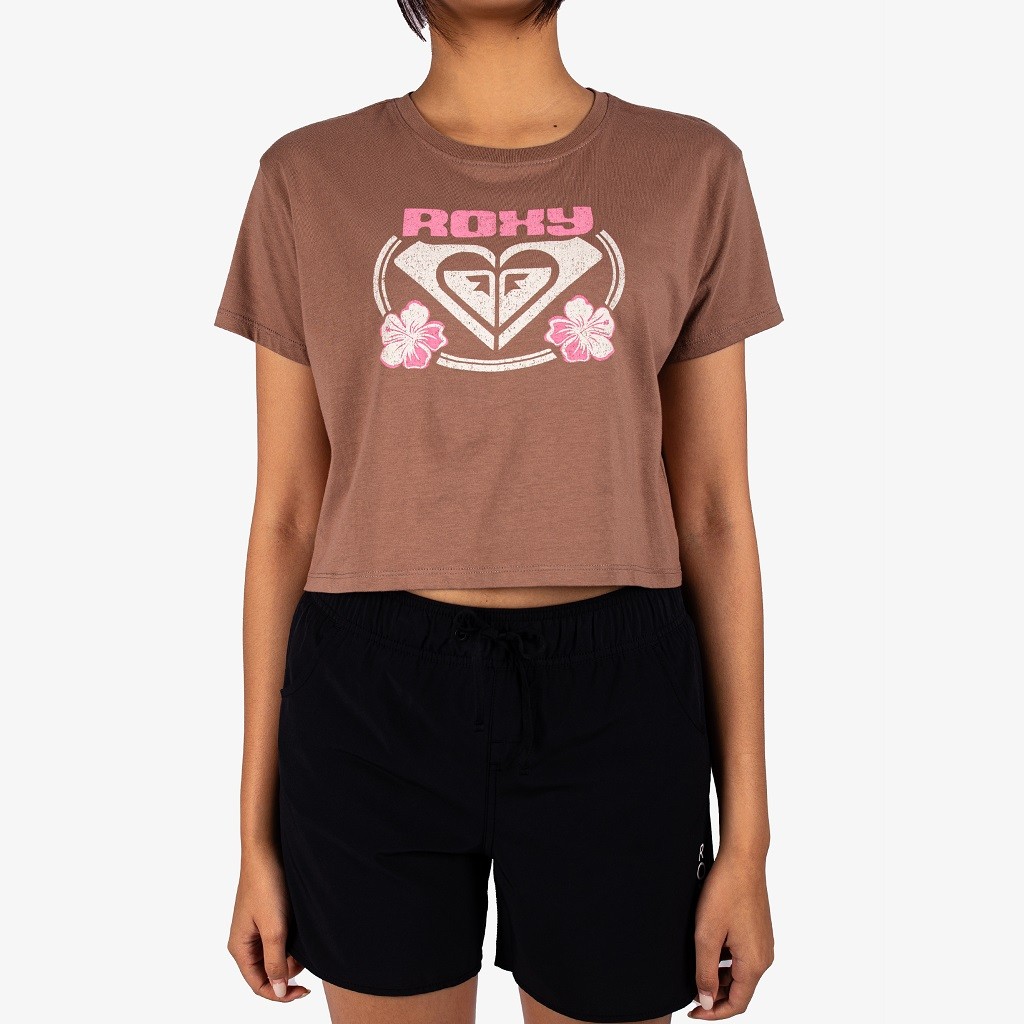 Roxy Womens Big Heart Brownie T-Shirt