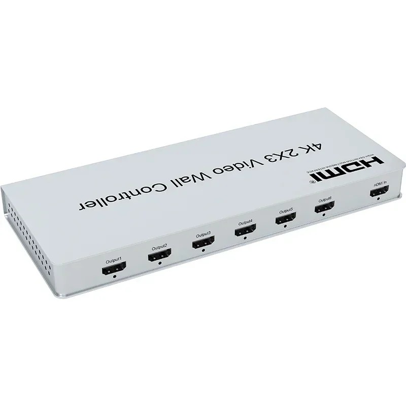 4K 2x3 HDMI Video Wall Controller 2x2 2x1 1x2 3x2 TV Wall 4 6 Screen Video Wall Stitching Processor