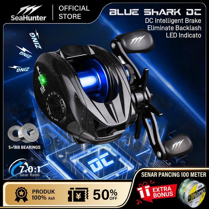 [Official] Seahunter Blue Shark Dc Baitcasting Reel Pancing, Digital Control Anti Backlash System,
