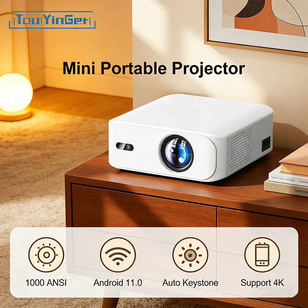 Everycom TouYinger L9W Ultra Mini Projector 1000ANSI Full HD 1080P Auto Focus Keystone Correction