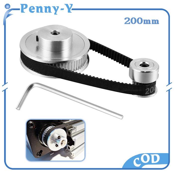Diskon 2Gt Pulley Timing Belt 200Mm Timing Belt Pulley 60 Gigi 20 Gigi Lebar