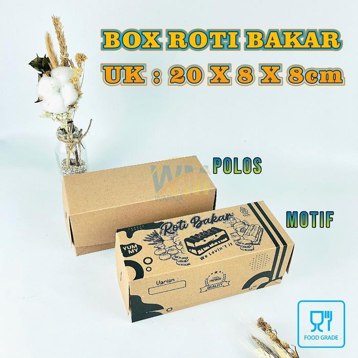 (Isi 25Pcs) Dus Box Roti Gembong 20X10X7 / Box Dus Roti Sobek / Dus Kotak Kardus Roti Bakar Bandung