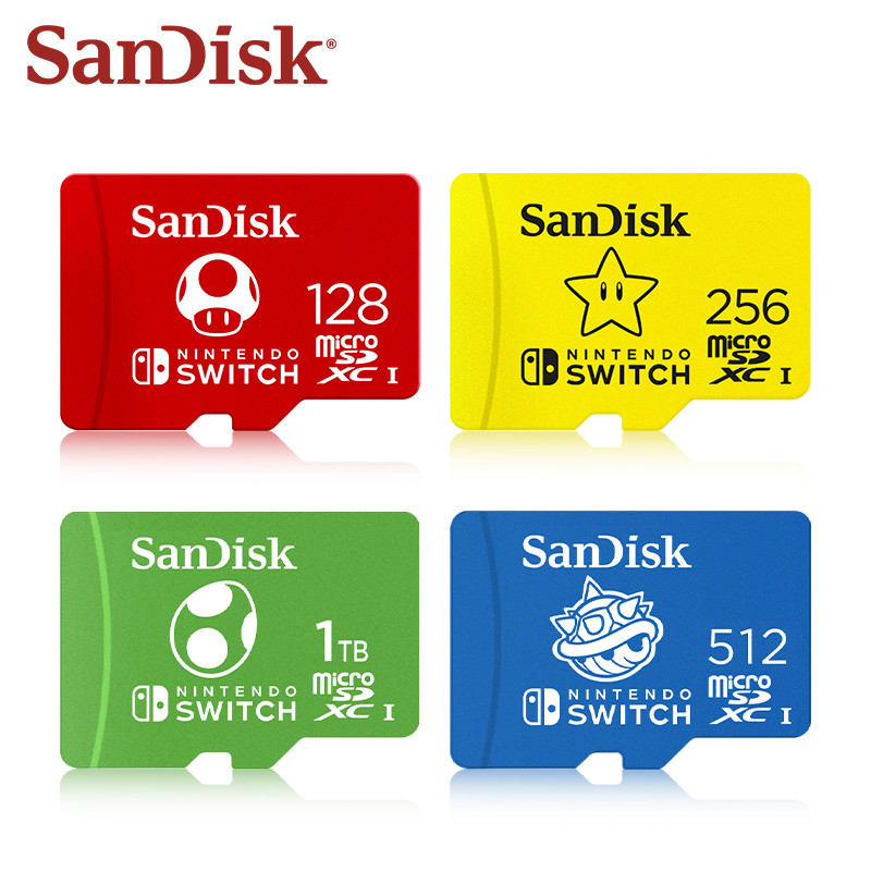Original SanDisk micro sd card 128gb 256gb 512gb 1tb U3 microSDXC Memory Game Expansion Card for