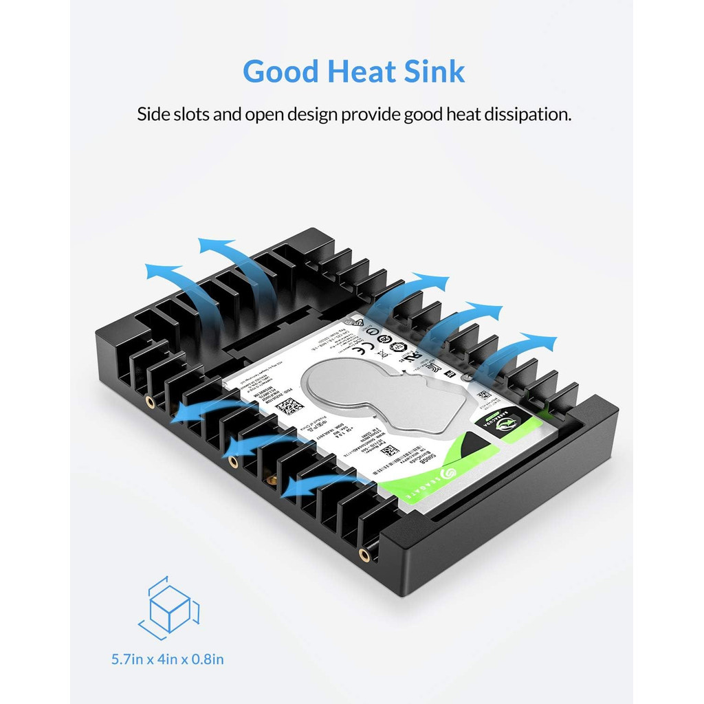ORICO 2.5 to 3.5 inch Hard Drive Caddy Support SATA 3.0 Support 7 / 9.5 / 12.5mm 2.5 inch SATA HDD