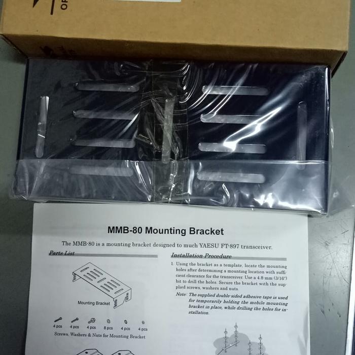 yaesu mmb80 mounting bracket untuk ft897/ ft897d