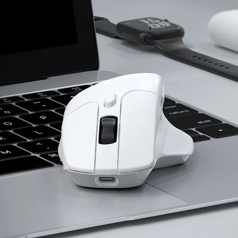 Keychron M6 Wireless Three Mode Mouse 2.4G Bluetooth PAW3395 Ergonomic Wired Gaming Design Custom