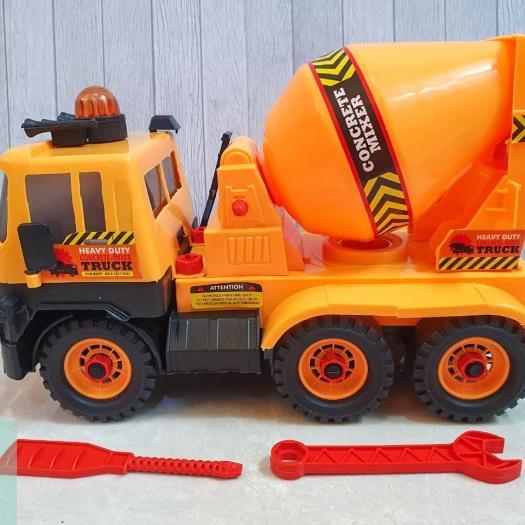 Mainan Anak Truk Molen Konstruksi Truck Construction BP8046 Siap kirim