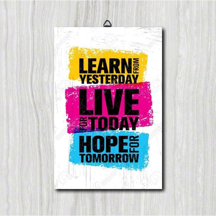 Poster Dinding Kayu Aesthetic Quotes Wall Decor Keren Murah / Hiasan Pajangan / Dekorasi Kamar Cowok