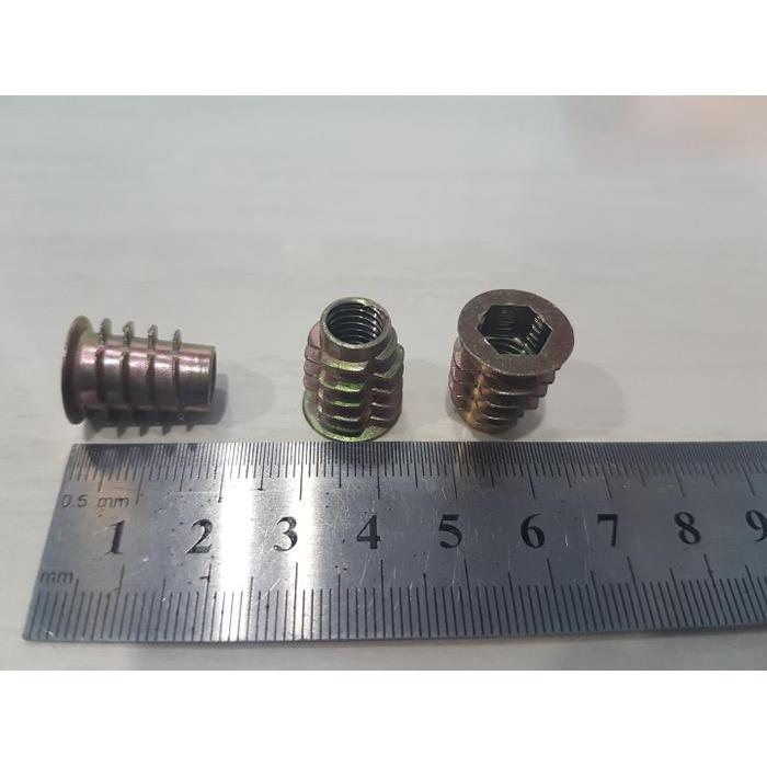 Mur Nanas 8mm Mur Tanam Kayu Pasangan Baut Knockdown Furniture 8 mm .