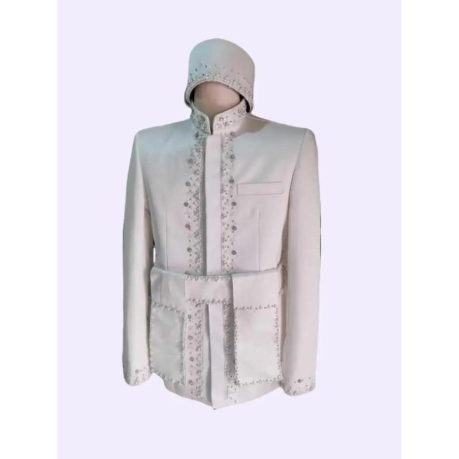 TERMURAH beskap pengantin pria sunda boro/beskap akad/basofi/jas pengantin pria dewasa READY STOCK