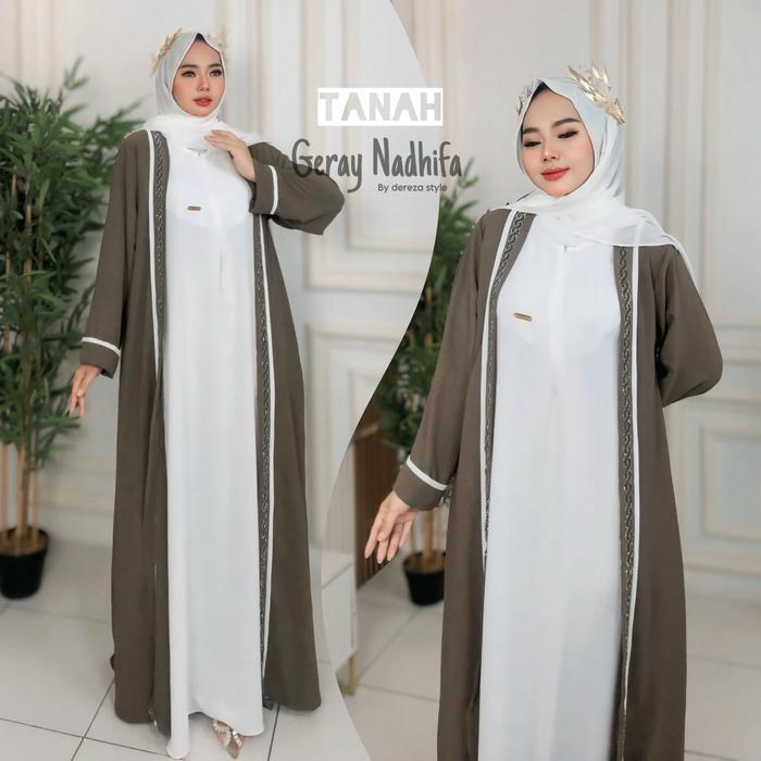 Terlaris Gamis Abaya Rompi Cringkle Airflow By Dereza Style Dress Wanita Muslim Arab Variasi Crinkle