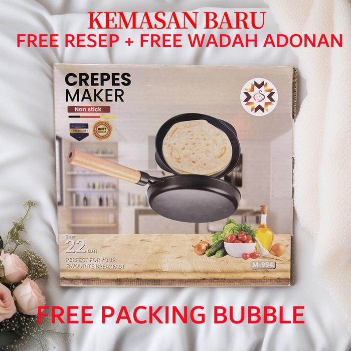 Crepe Maker - Cetakan Kulit Lumpia Risol Kue Crepes Galaxy Creper Teflon Teplon Panacook Anti