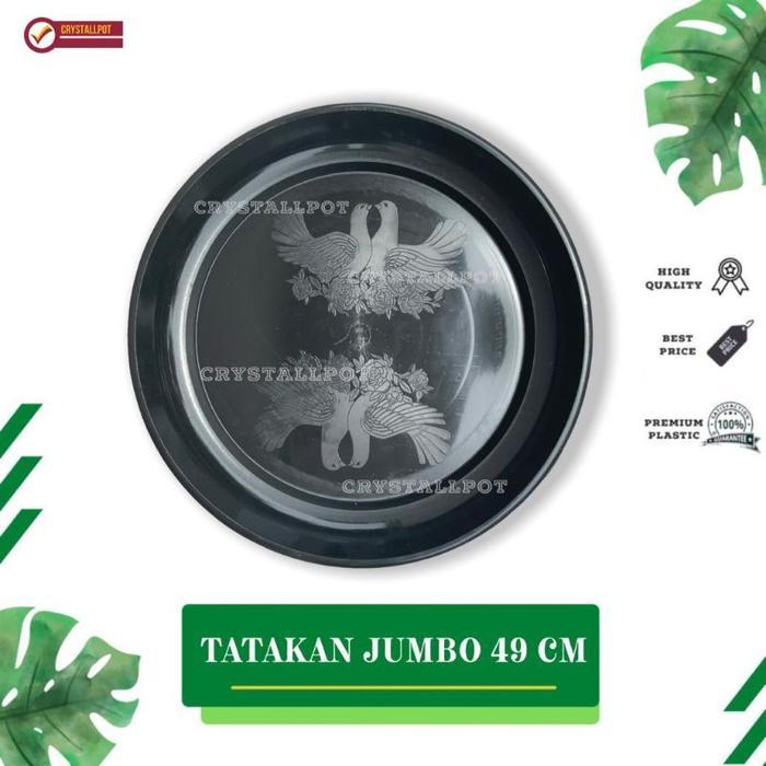 Tatakan Alas Pot Bunga 60 Hitam 49Cm Untuk Pot 60Cm - Tatakan 60 Jumbo