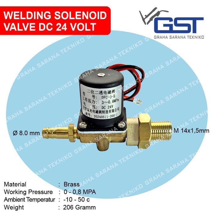 GST Spare Part Mesin Las Solenoid Valve 24VDC Ukuran Besar Komponen Elektrik untuk Mesin Las