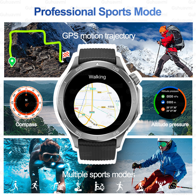 2025 Original For OPPO WATCH X2 Sapphire Glass Screen Smart Watch GPS Track Compass Health