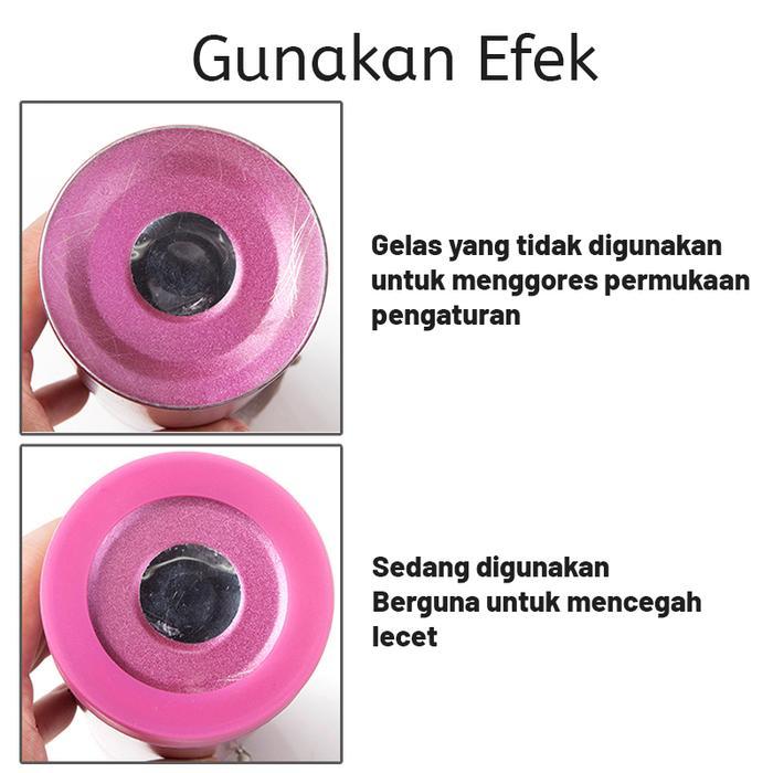 Alas Gelas Silikon Untuk Gelas Kaca Termos Pelindung Dasar Gelas Plastik Selongsong Silikon Bagian