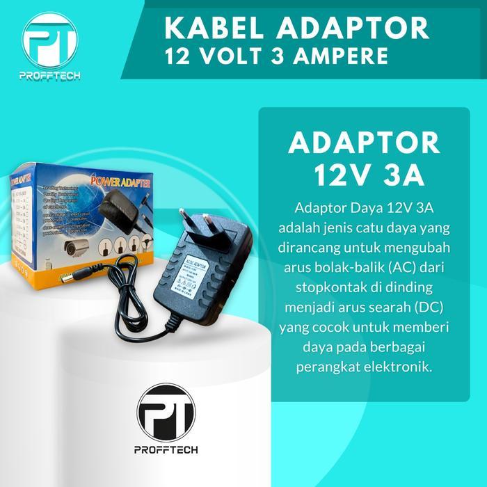 Adaptor 12V 3A / Adaptor 12 Volt 3 Ampere,