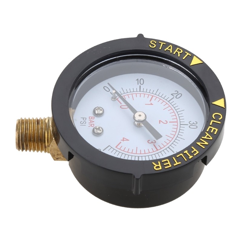 2" Start & Clean Filter Pressure Gauge Swimming Pool Filter Pressure Gauge Spa Aquarium Water Pressu