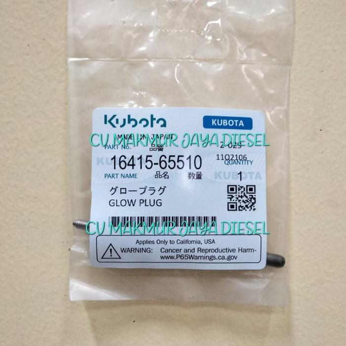 Glow Plug/Busi Pemanas V3300 16415-65510 Kubota