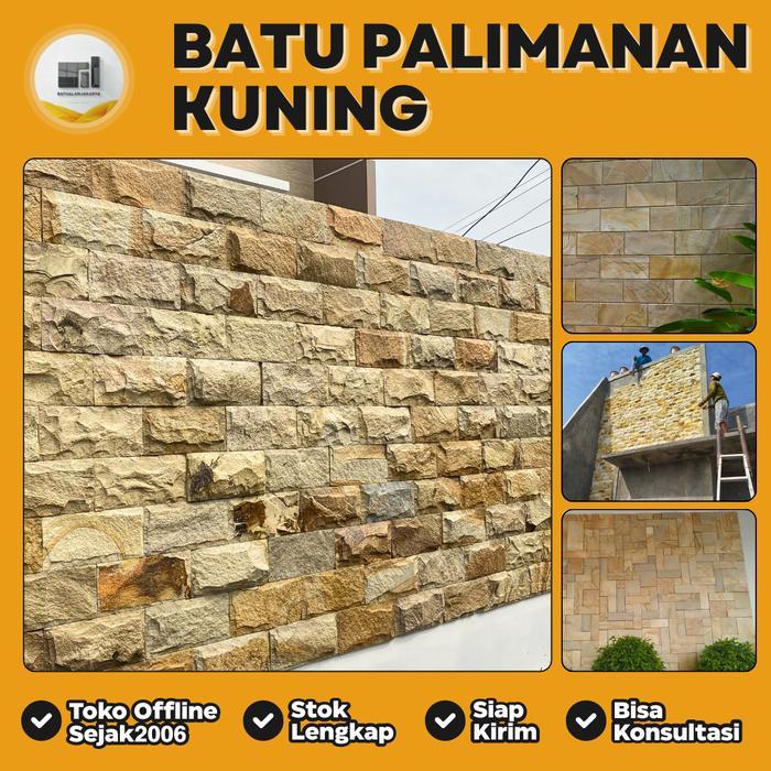 Batu Alam Palimanan Kuning RTA Cocok Untuk Dinding & Lantai Alami