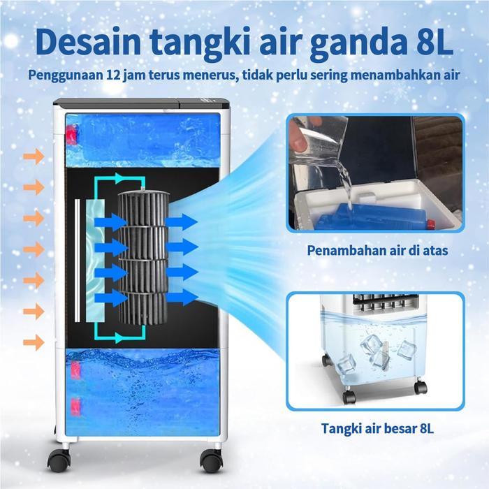 Dl Kipas Pendinginterlaristerbaru/Air Cooler Ac Mini Kipas Pendingin Ruangan Portable Kabel Remote