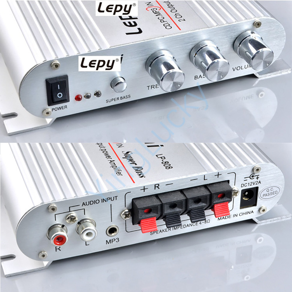 Arcade amplifier LP-808 + power cable + Audio 12V3A, mIni, digital, Hi-Fi, car, stereo, bass