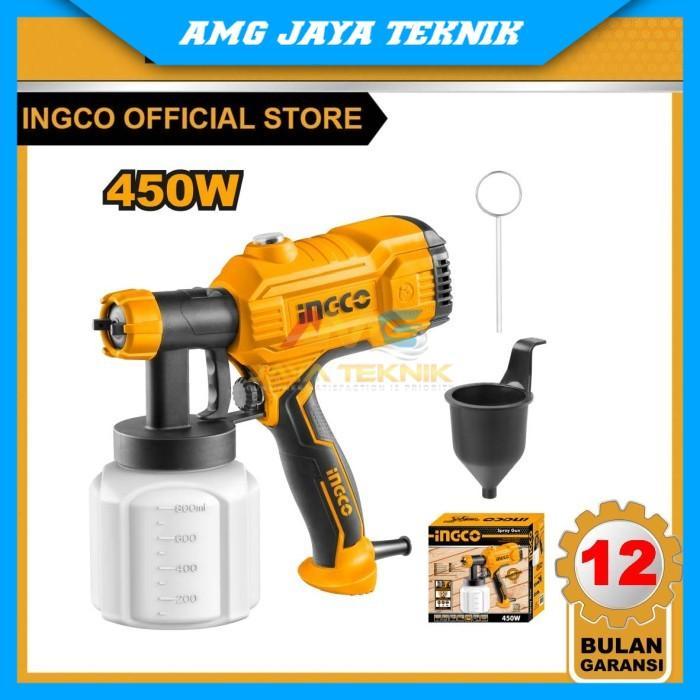 Spray Paint Gun 450W(800cc) Listrik Heavy Duty INGCO SPG3508 ORIGINAL