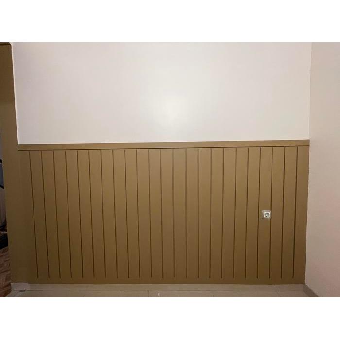 "New" Wall Batten Mdf Hijau / Wall Panel MDF / Dekorasi Dinding MDF Lis MDF