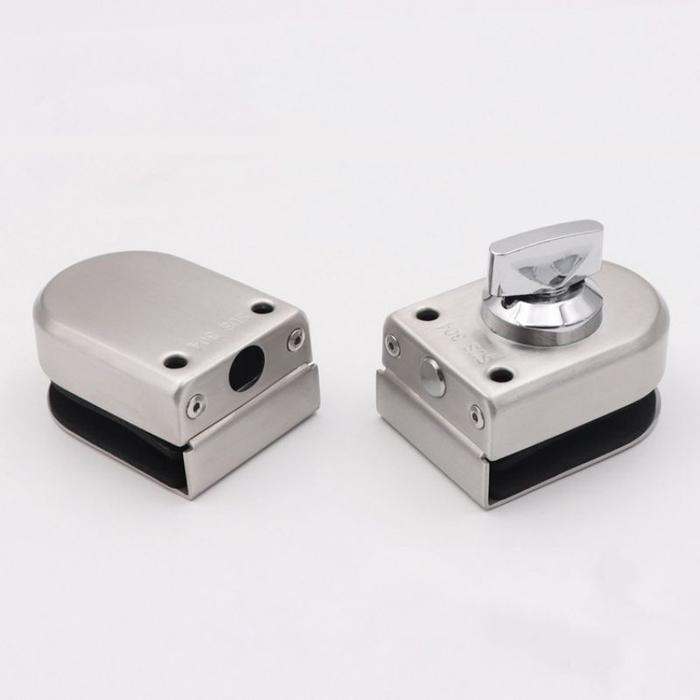 KUNCI PINTU KACA 10 - 12 MM DOUBLE GLASS DOOR LOCK KUNCI PINTU GRENDEL SLOT PINTU KACA UNTUK KAMAR