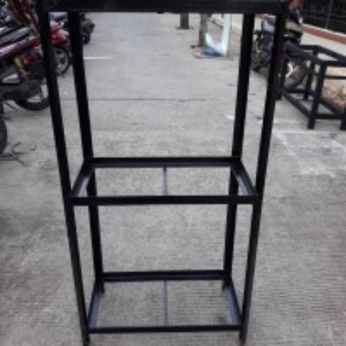 custom rak aquarium 40x30 tinggi 120 cm 3 susun.besi siku .3 lembar