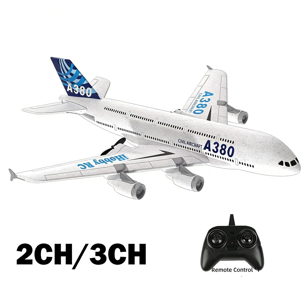 A380 Airplane Airbus RC Airplane Foam Toys 2.4G Glide Fixed Wing RTF Plane Outdoor Toys Drone Modle