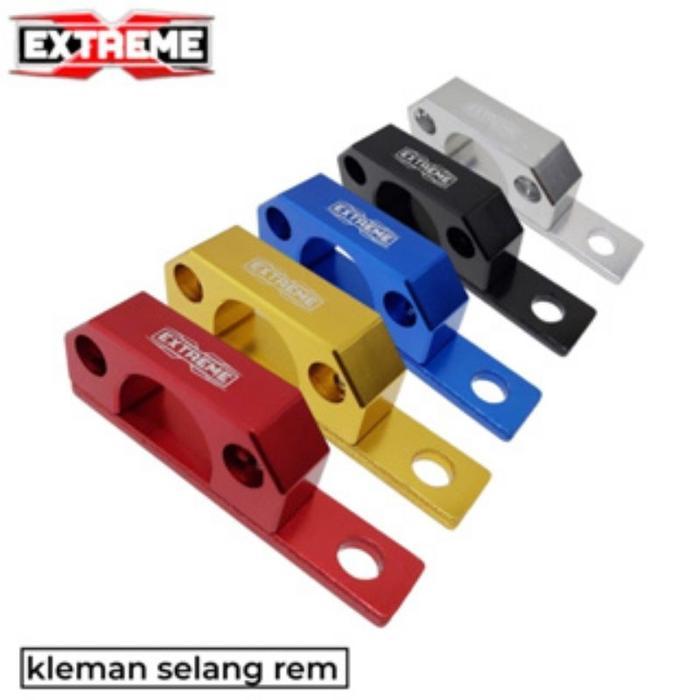 BRAKET SELANG REM DEPAN CNC KLEM SELANG REM DEPAN PNP ALL HONDA YAMAHA VARIO BEAT SCOOPY GENIO AEROX